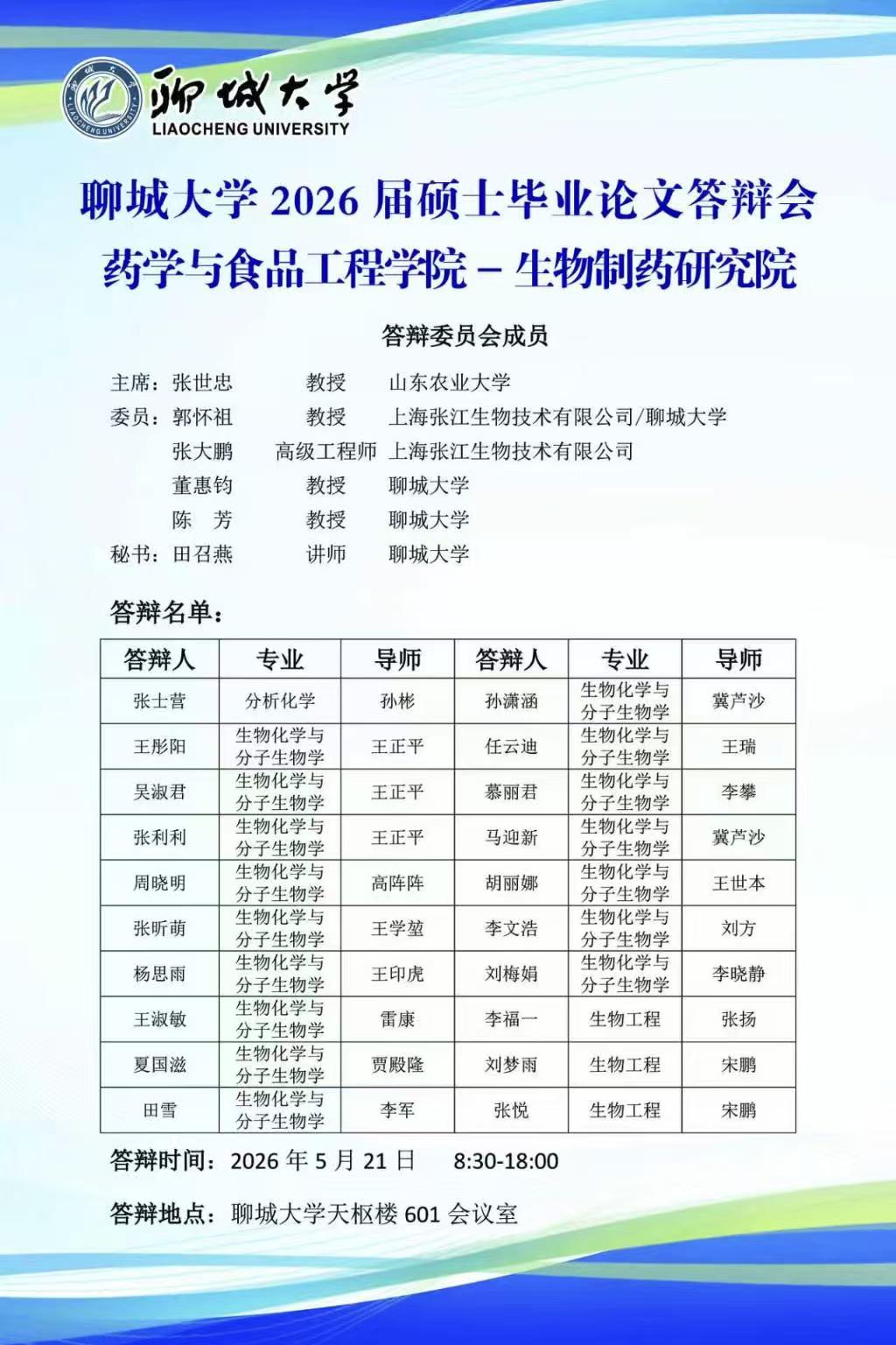 聊城大学2026届硕士毕业论文答辩会必赢76net线路-生物制药研究院.jpg